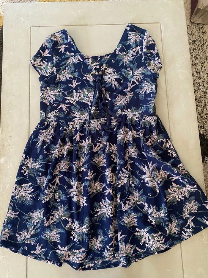 Robe d'été It Hippie bleu marine à fleurs taille S/M - photo numéro 18