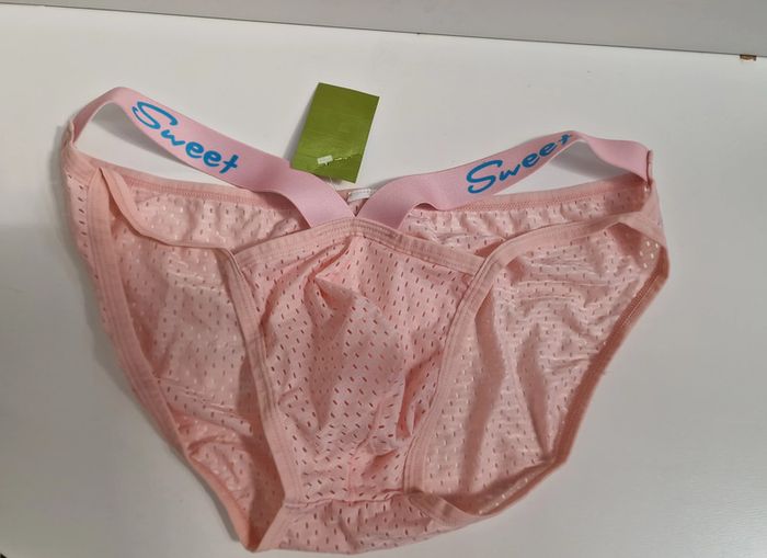 Slip Sexy Taille Basse Respirant Rose - photo numéro 6