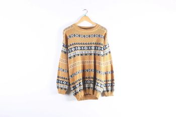 Gros pull vintage 90's en laine mélangée (#23501)