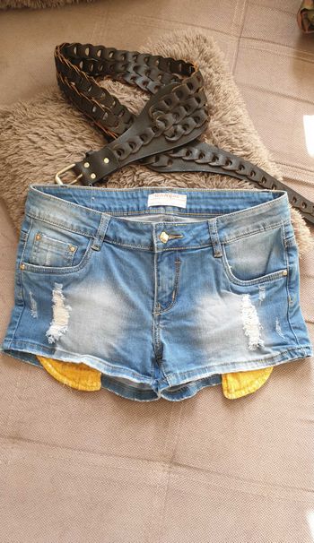 Superbe short jean neuf used denim