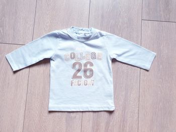 Maillot manche longue bleu. Garçon 3 mois