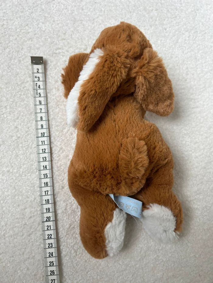 Peluche lapin marron Nicotoy - photo numéro 2