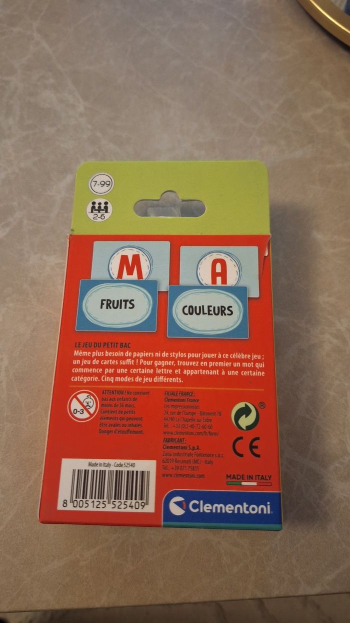 Jeu de cartes du Petit Bac - photo numéro 3