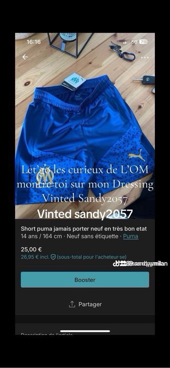 Vends short neuf avec étiquette