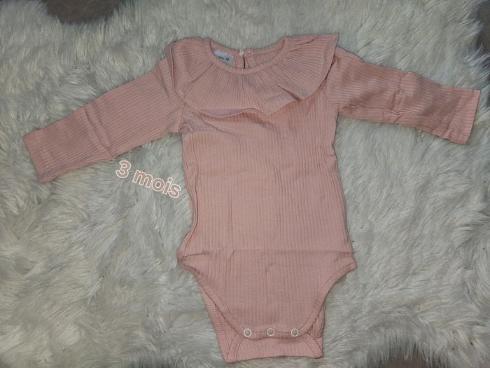 Barboteuse rose bébé - Taille 60 (env. 3 mois) - Neuve