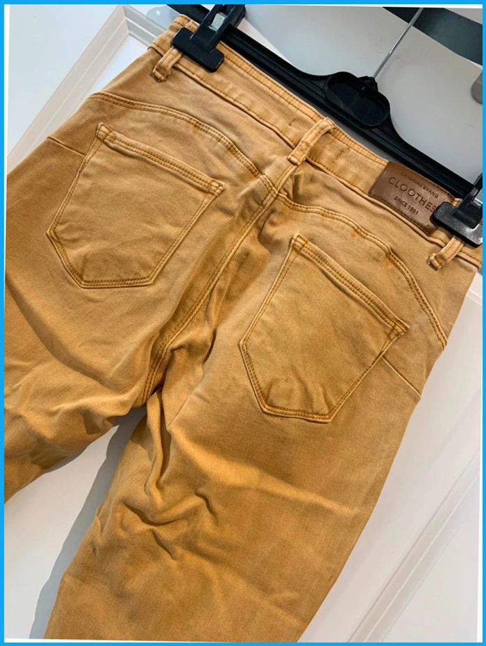 🔝 Jean Cloothes camel taille M 38 en coton et elasthane - photo numéro 4