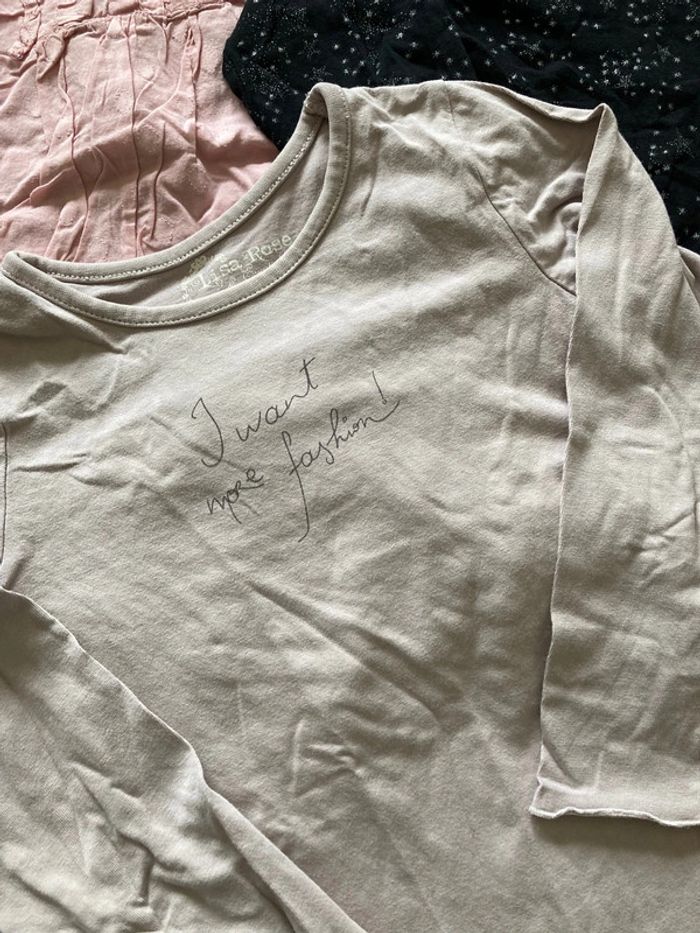 Lot ensemble tunique haut vêtement enfant fille taille 6 ans - photo numéro 5