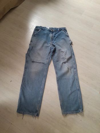 Jean loose original Carhartt avec trous 36×34