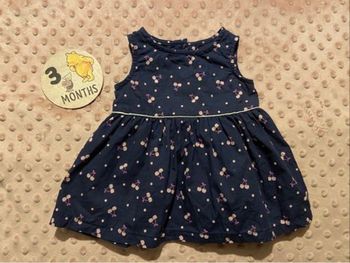 Robe taille 3 mois motif cerises