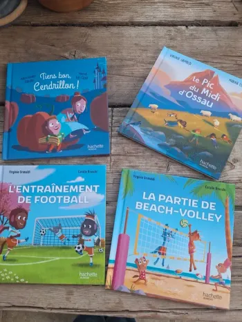 Lot de 4 livres enfants hachette Virginie grimaud, Alexandre