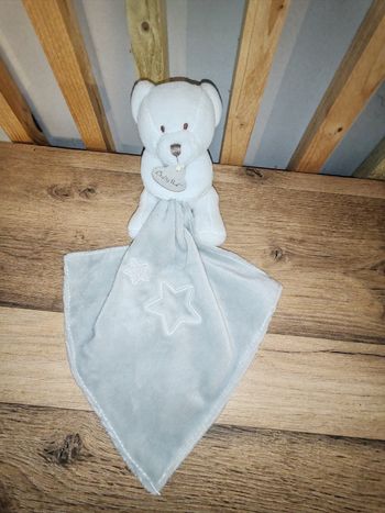 Ours flocon baby nat gris et blanc