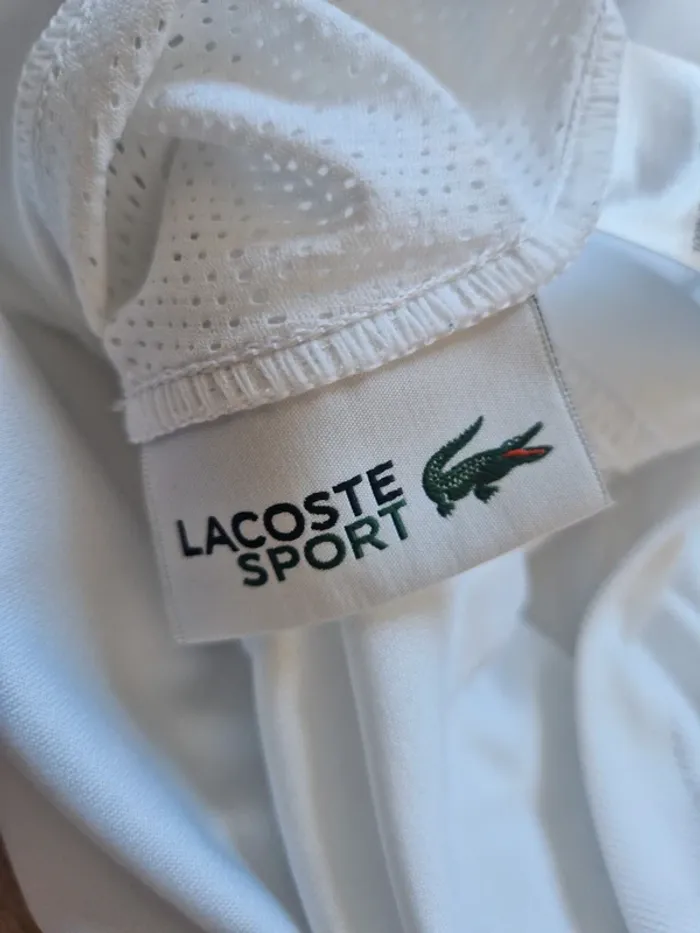 Polo Lacoste Sport Blanc taille M / FR 4 - photo numéro 10