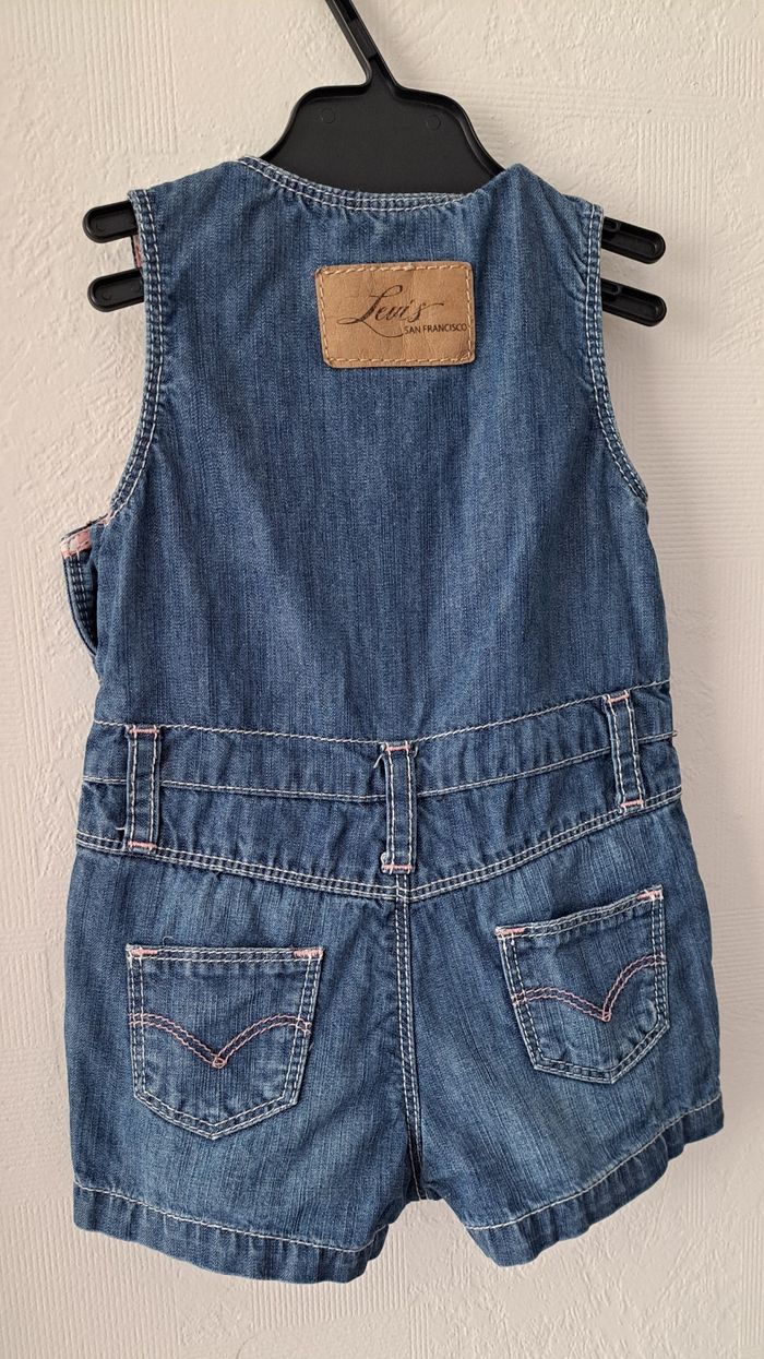Salopette short Levi's 6 mois - photo numéro 2
