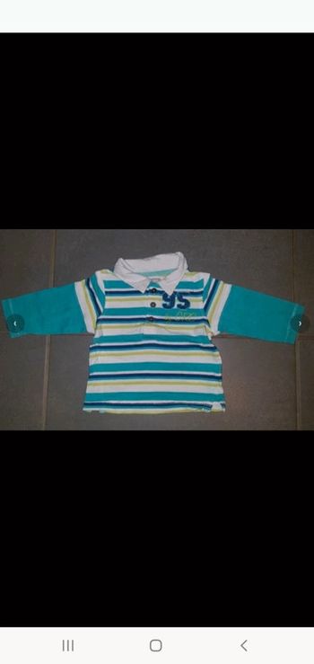 Polo manches longues garçon 6mois