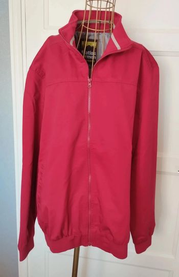 Veste Harrington Homme Rouge XL – Neuf – Mi-saison légère