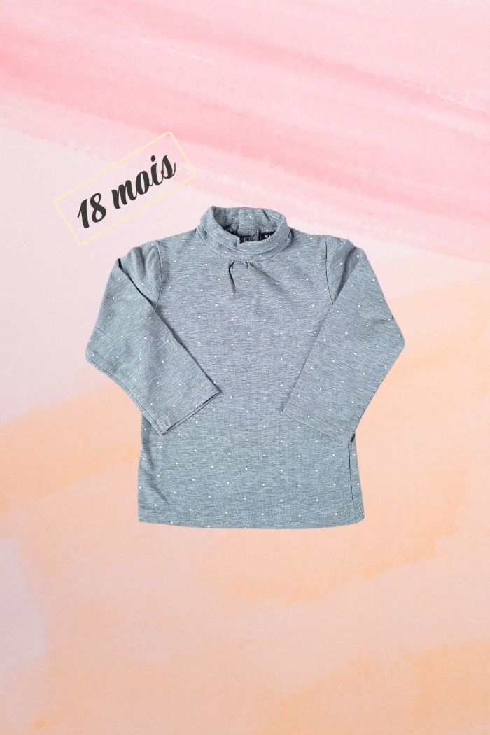 T-shirt gris à poids
