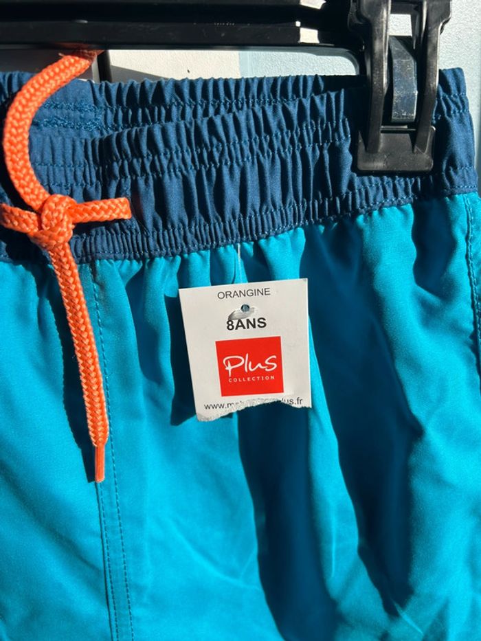 🌸💙 Très joli short de bain garçon 8 ans cordon orange neuf 🌸 - photo numéro 2