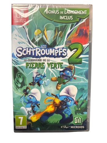 Jeu vidéo Les Schtroumpfs 2 le prisonnier de la pierre verte sur console Nintendo Switch neuf