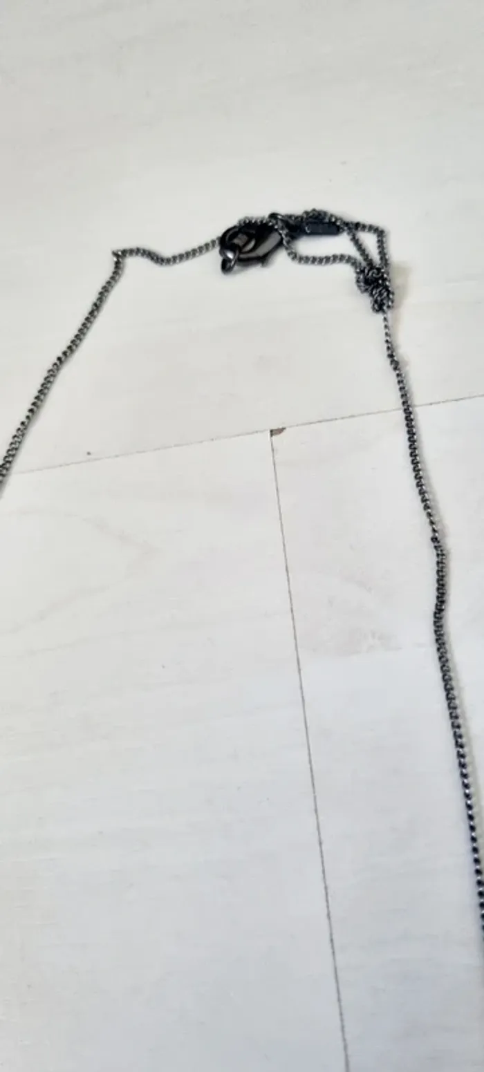 Lot de 3 colliers plastrons argenté et kaki - photo numéro 9