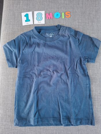 t shirt 18 mois uni