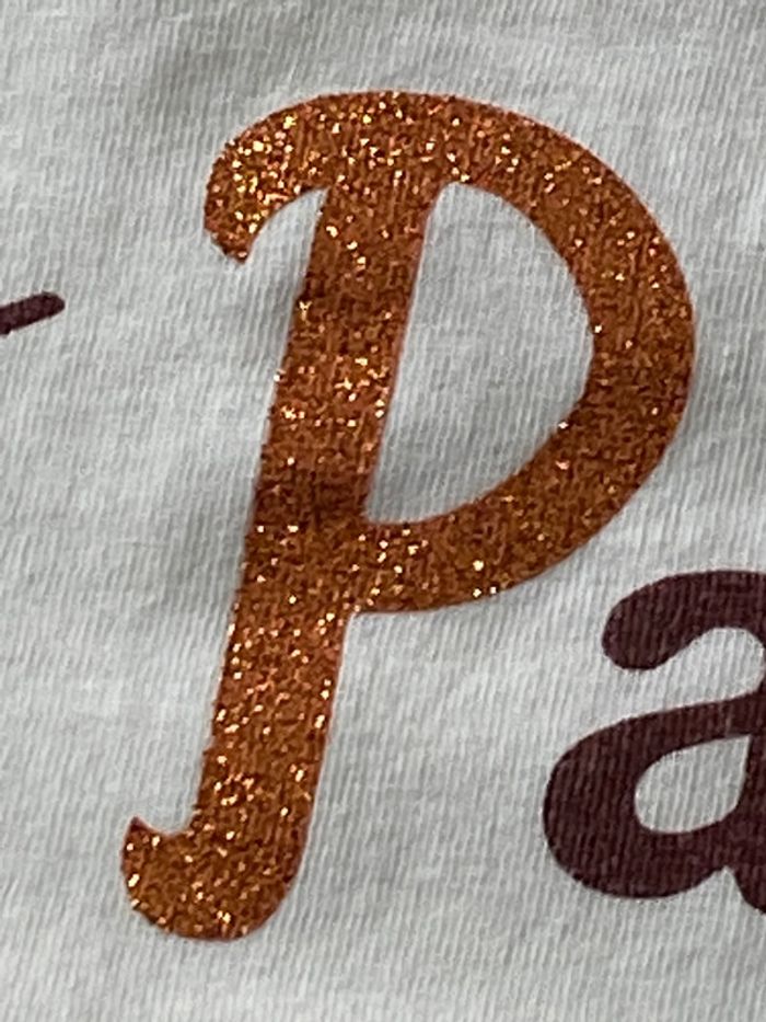 T-shirt blanc lettres pailletées Cache Cache - photo numéro 5