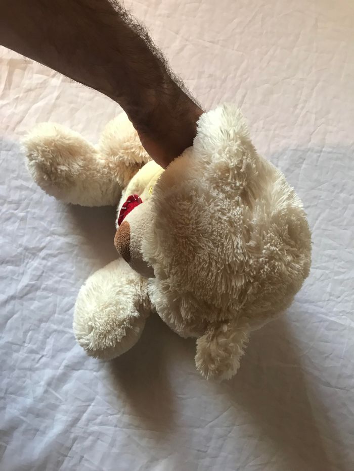 Gros Ourson Beige Bavette Jaune Ecriture I Love Mummy Petit Cœur Rouge Peluche Petits Enfants Bébés - photo numéro 6