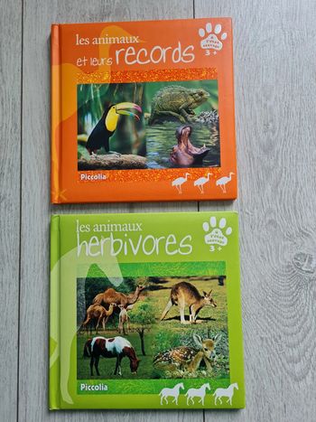 Lot 2 livres Les animaux à l'état sauvage