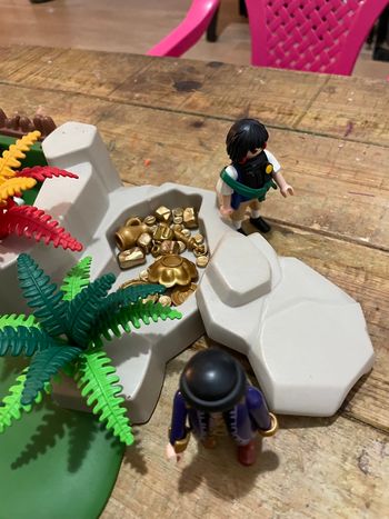 Lots playmobils pirate avec île et accessoires