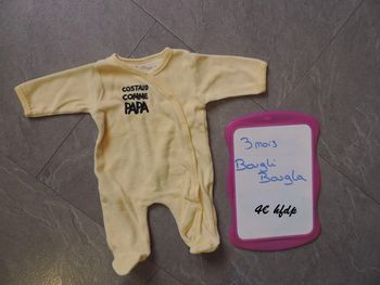 pyjama bougli bougla taille 3 mois