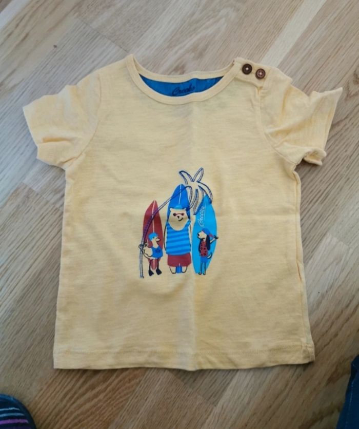 Lot 10 tee shirts manches courtes 6-9 mois - photo numéro 3