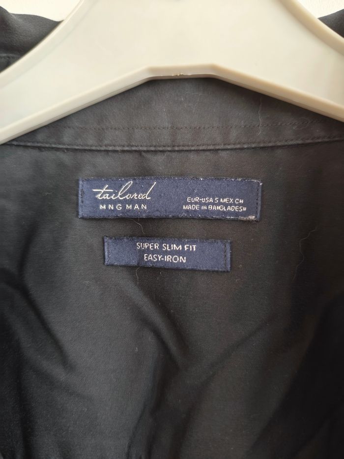 Chemise noire super slim – Taille S – MNG Man - photo numéro 2