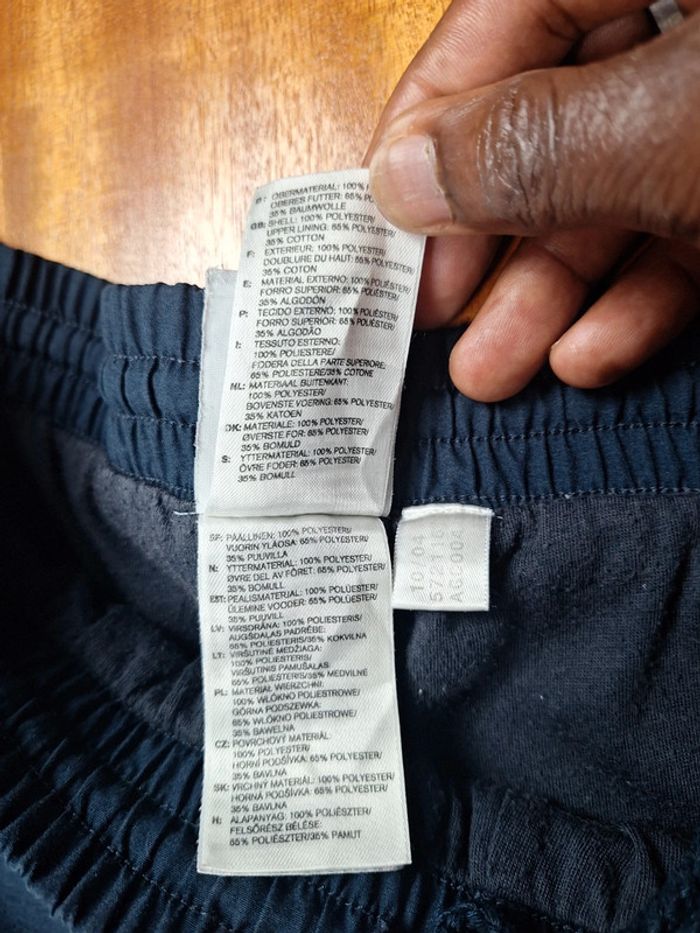 jogging Trackpant adidas homme vintage bleu foncé / logo brodé taille XL (485) - photo numéro 8
