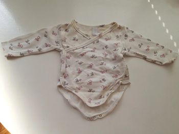 Body blanc à manches longues avec motifs oursons GRD Baby bébé 6 mois