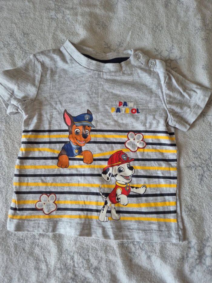 T shirt paw patrol 68cm =6 mois - photo numéro 2