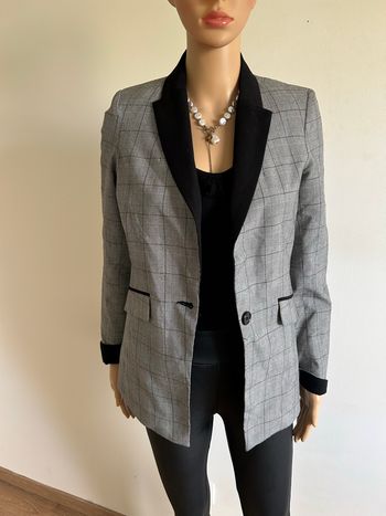 Blazer gris et noir à carreaux Morgan taille 34 jamais porté