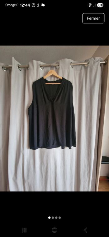 Chemise noire fluide