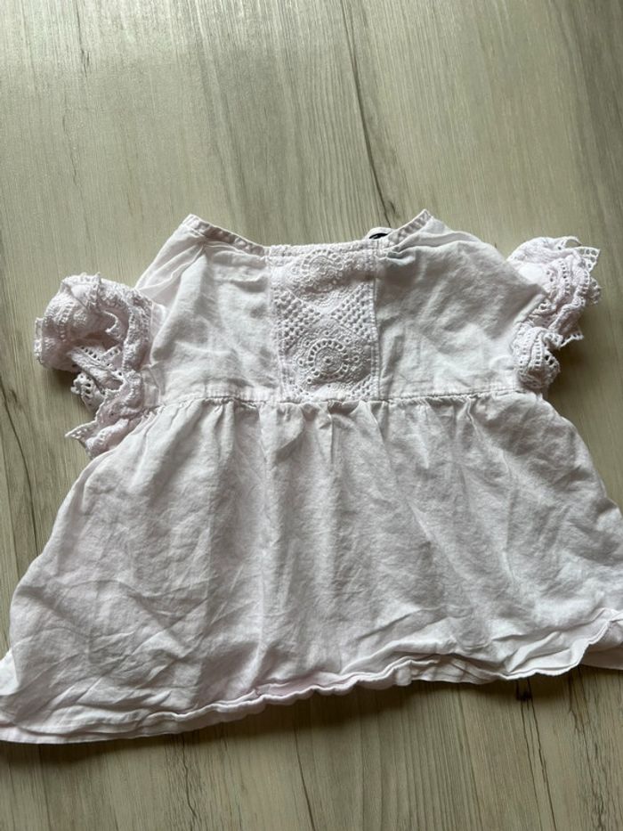 Blouse blanche bébé fille