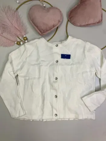Gilet fille - blanc - neuf - Okaïdi - Taille 4 ans