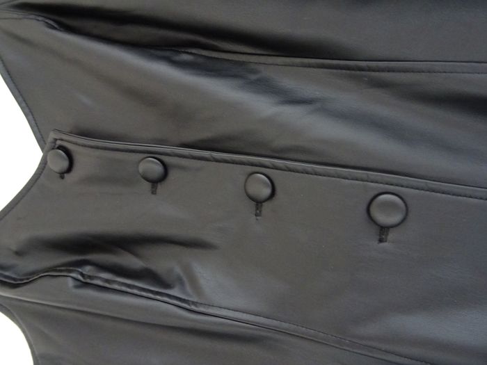 Robe en simili cuir noir PIMKIE taille 36 - photo numéro 2