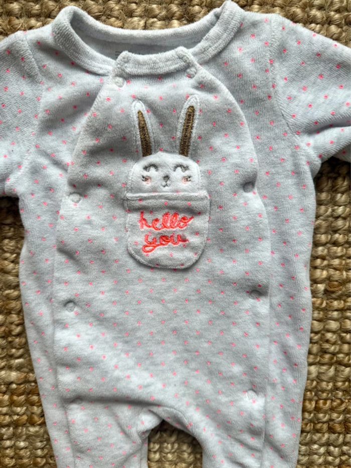 Pyjama velours Gemo Naissance / 50cm - photo numéro 2