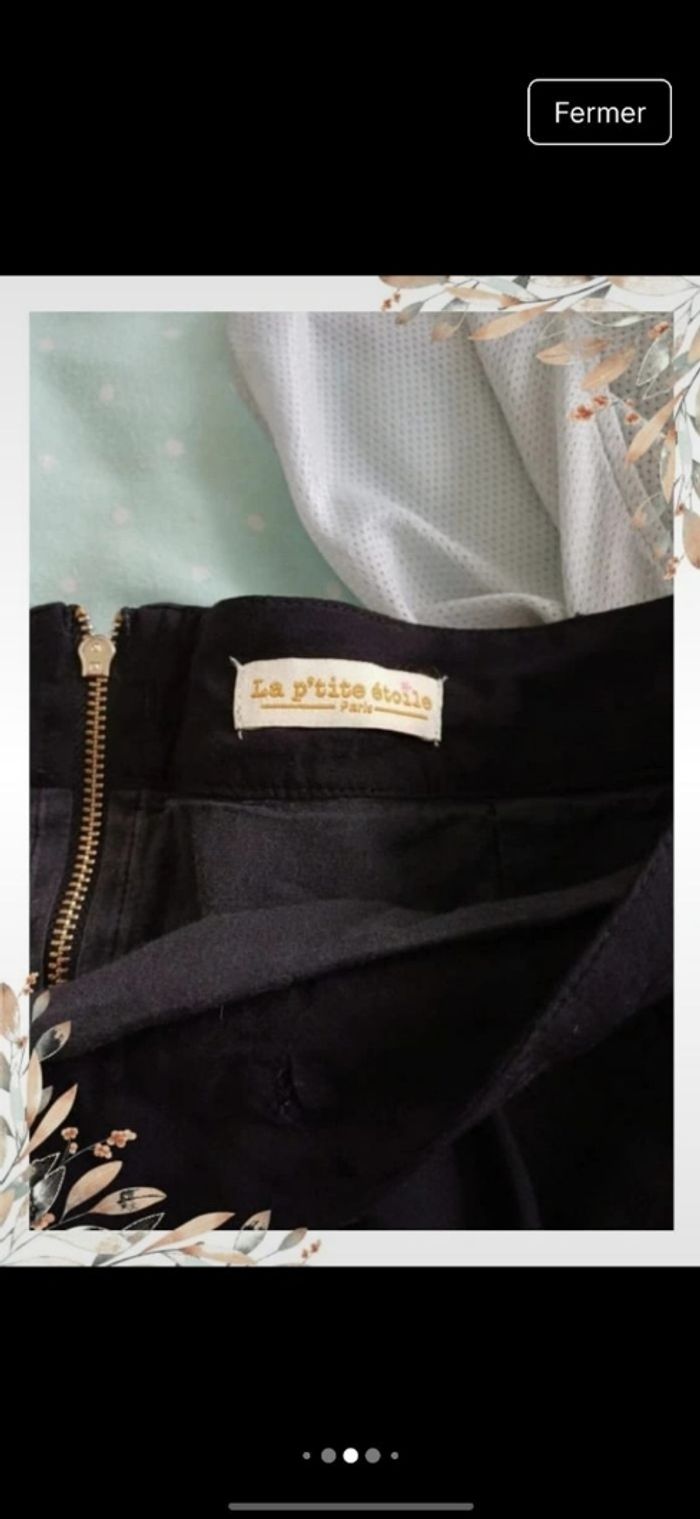 Jupe noire fluide en viscose doublée 38 - photo numéro 6