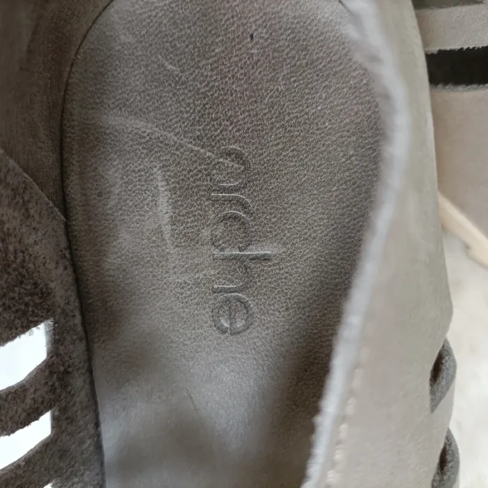 Chaussures aérées arche cuir 38 été gris - photo numéro 10
