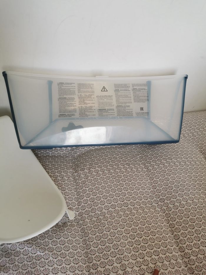 Baignoire Flexibath stokke pliable + transat nourrisson excellent état - photo numéro 5