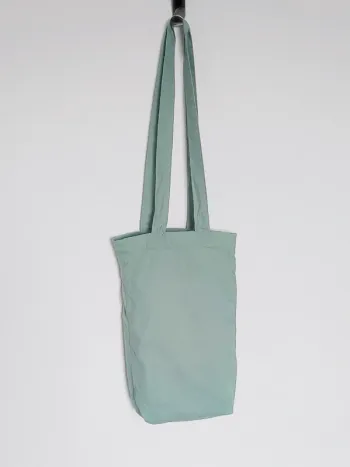 Petit tote bag vert turquoise / Bouchara - 30×15cm