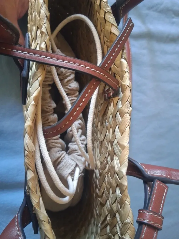 Sac mango en paille - photo numéro 4