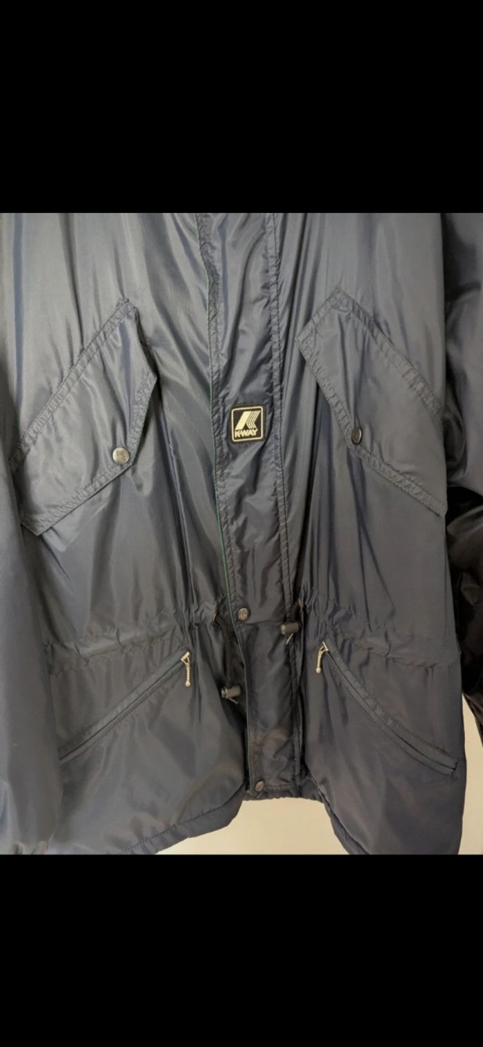 K-Way parka vintage imperméable épais et chaud - photo numéro 3