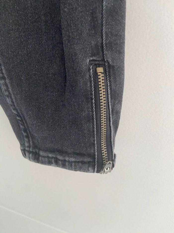 Jean troué Pull&Bear noir homme - photo numéro 7