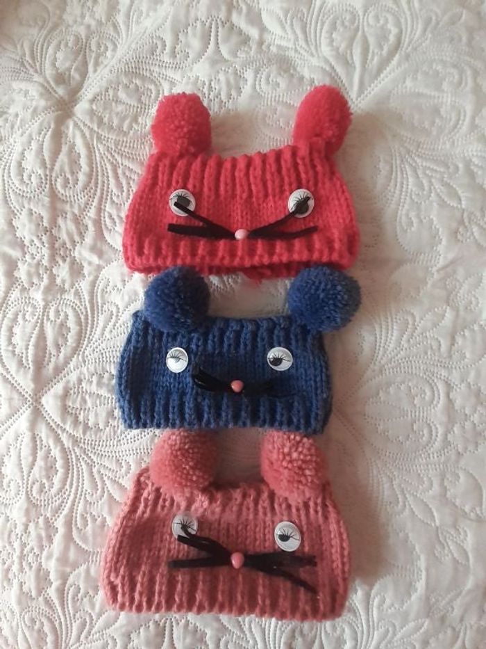 Bandeaux epais à pompons