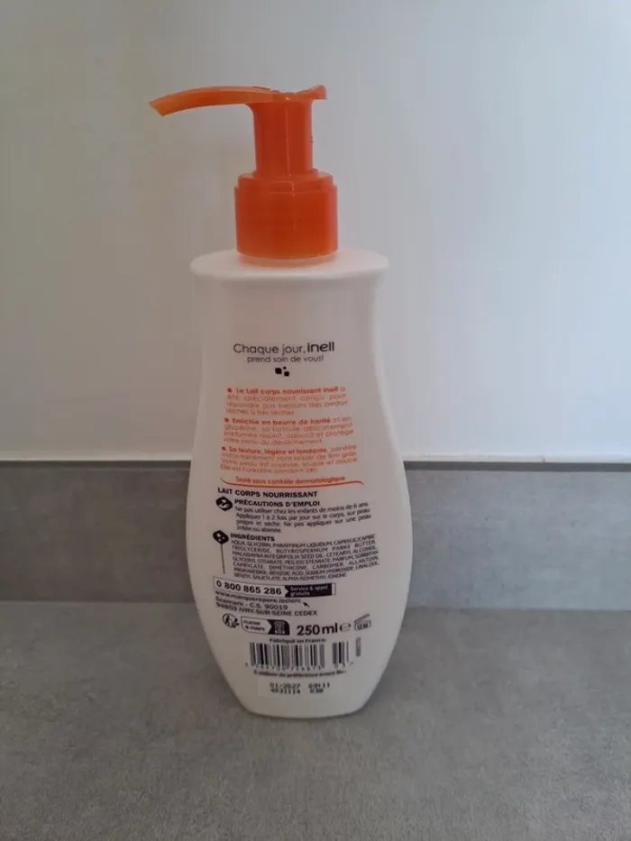 Lait Corps Nourrissant Inell - Format Pompe 250 ml - Neuf - photo numéro 2