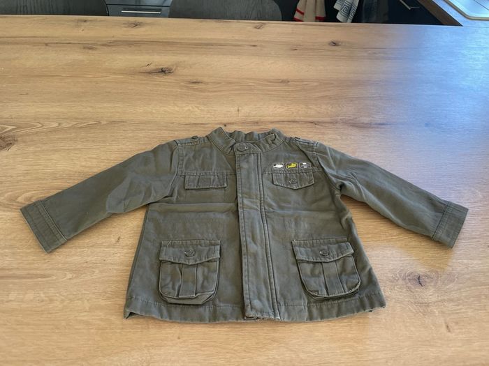 Veste saharienne, kaki Vertbaudet, taille 18 mois